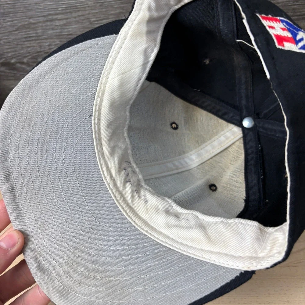 Vintage Atlanta Knights Hat Cap Fitted 6 1/2 Black‎ Hockey Minors Pro Line USA